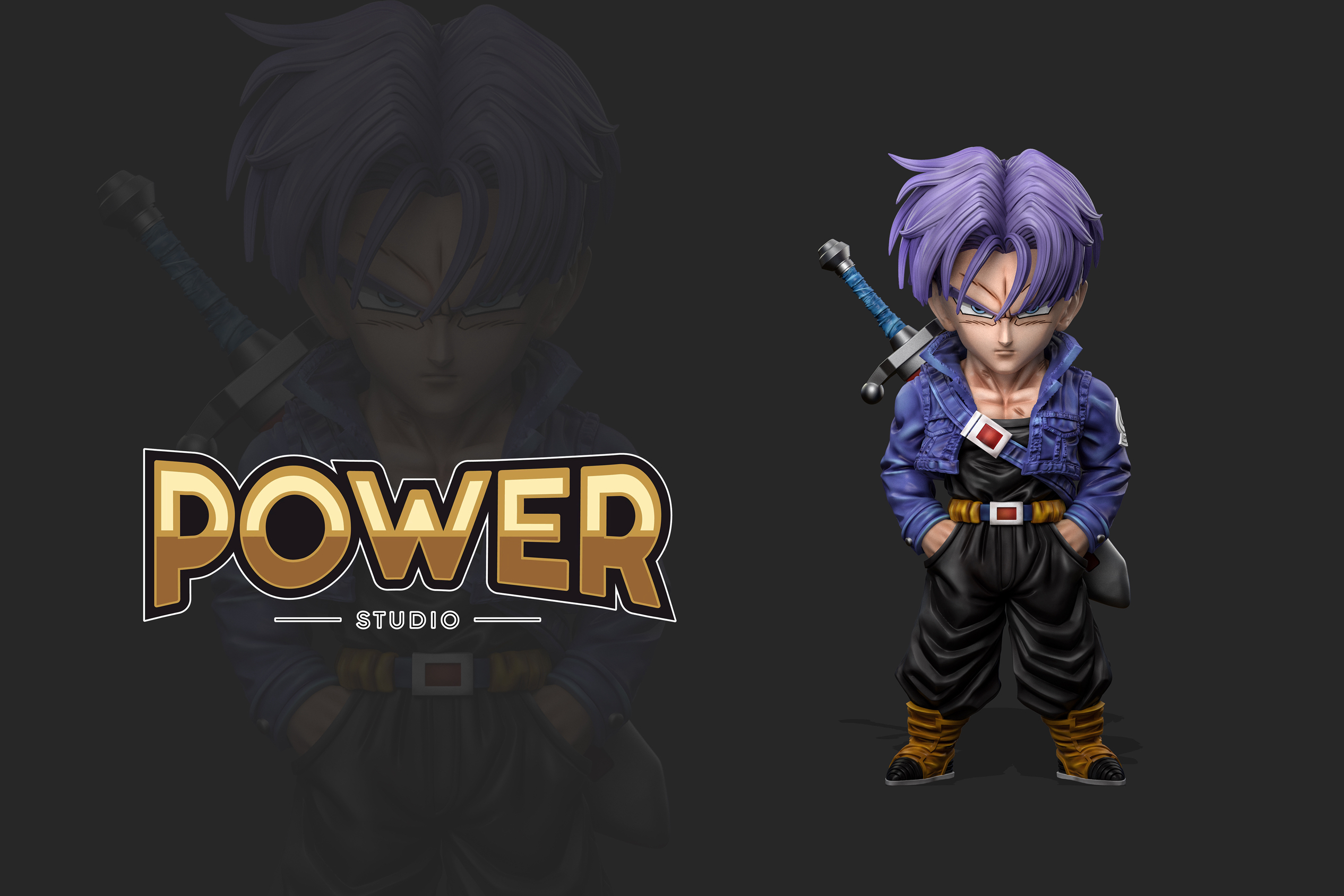[제작 완료] 셀 편 드래곤볼 트랭크스 월콜 스타일 (Power Studio)